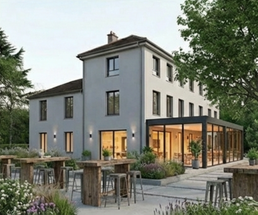 Visuel de projection pour la réhabilitation 
du Château des Casseaux au cœur du futur centre-ville